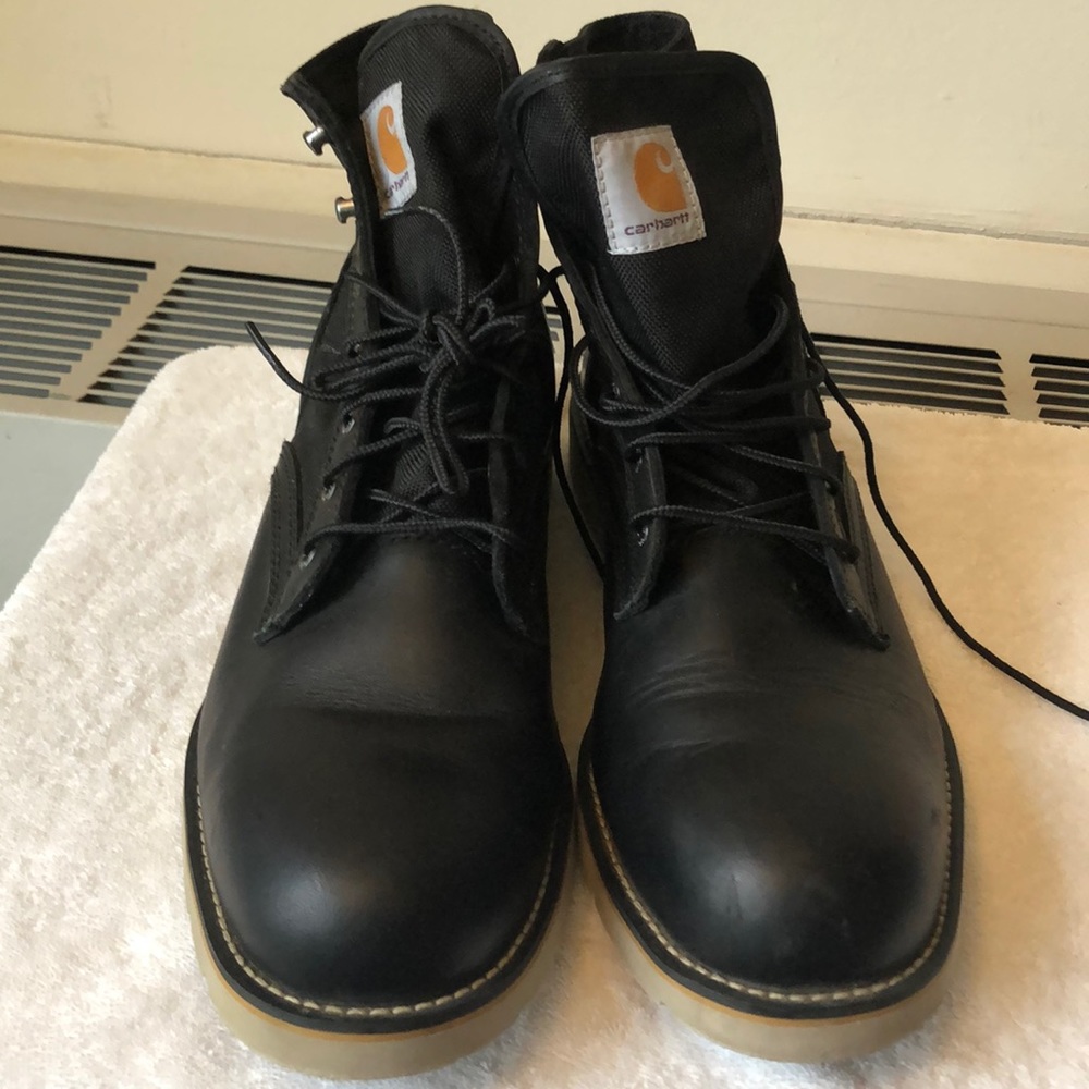 Black mesh/leather casual boots